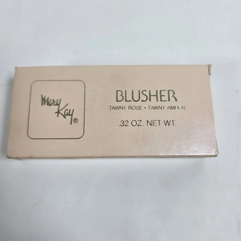 Vintage Mary Kay Blusher Tawny Rose .32 oz NOS New In Box Compact Makeup